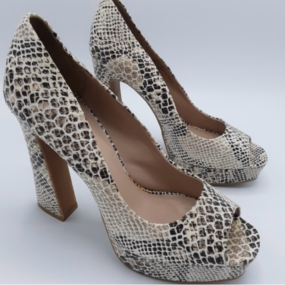 Fergie MAGNIFICENT Retro Platform Peeptoe
Chunky Heels